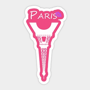 Paris kiss Sticker